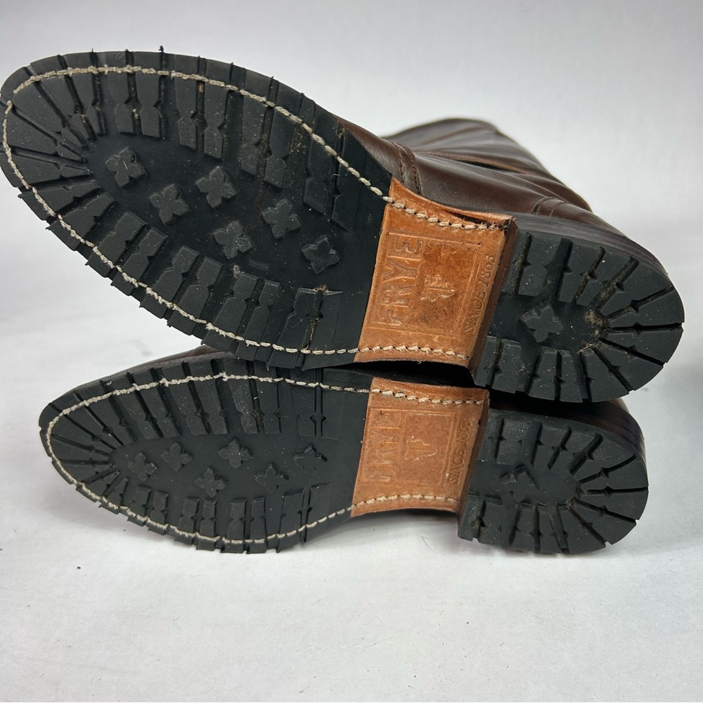 Frye Dorado Rabbit Fur Lug Riding Boost 7 - Picture 12 of 12